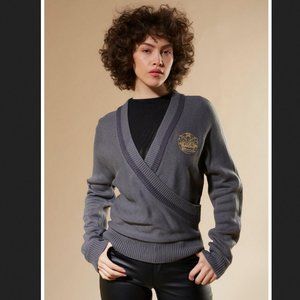 NWT Outlander Crowned Thistle Crossover Girls Knit Sweater